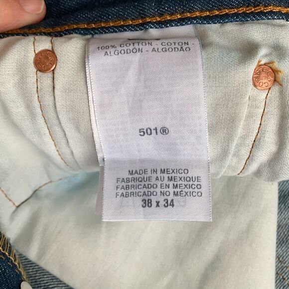 Vintage Levi’s 501’s XX Buttonfly men’s straight‎ jeans 36 x 31 - Picture 9 of 10